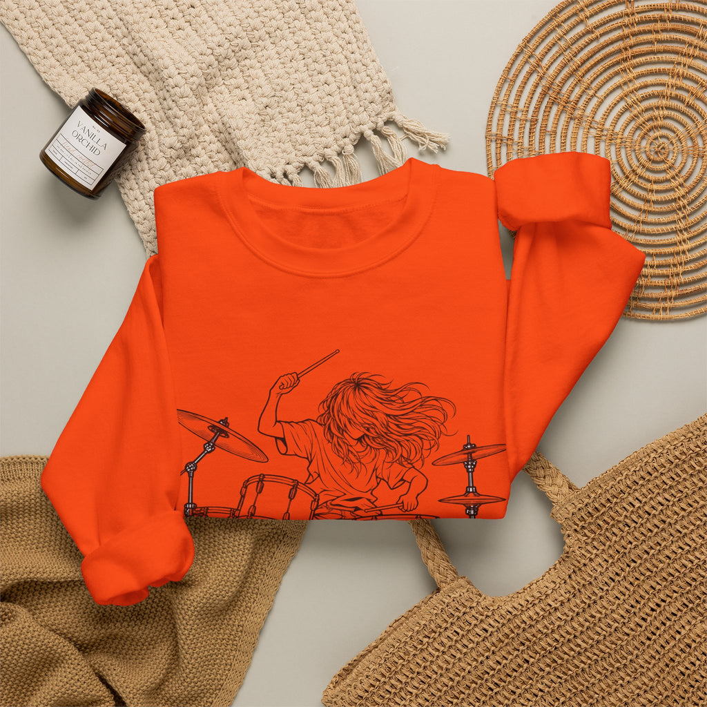 Drummer Sketch - Crewneck Sweatshirt