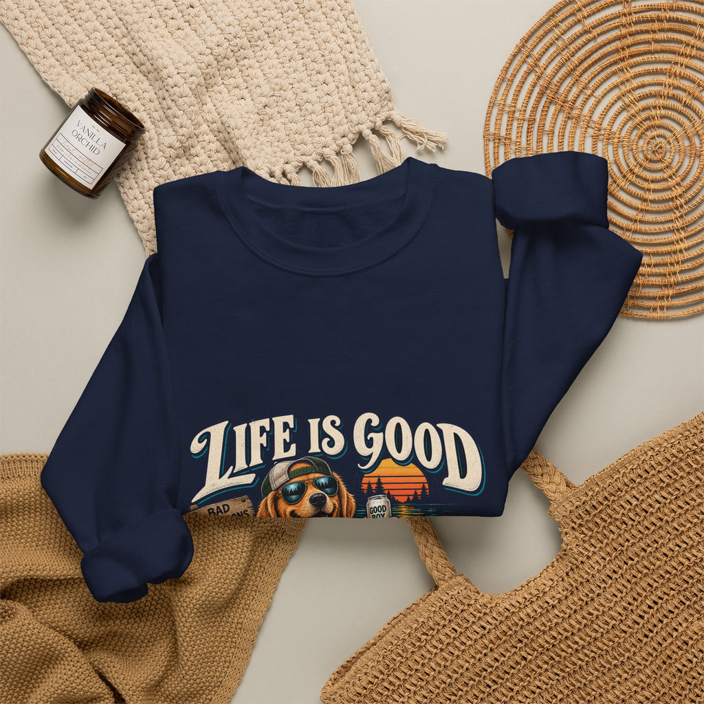 Life is Good Floatin' - Crewneck Sweatshirt