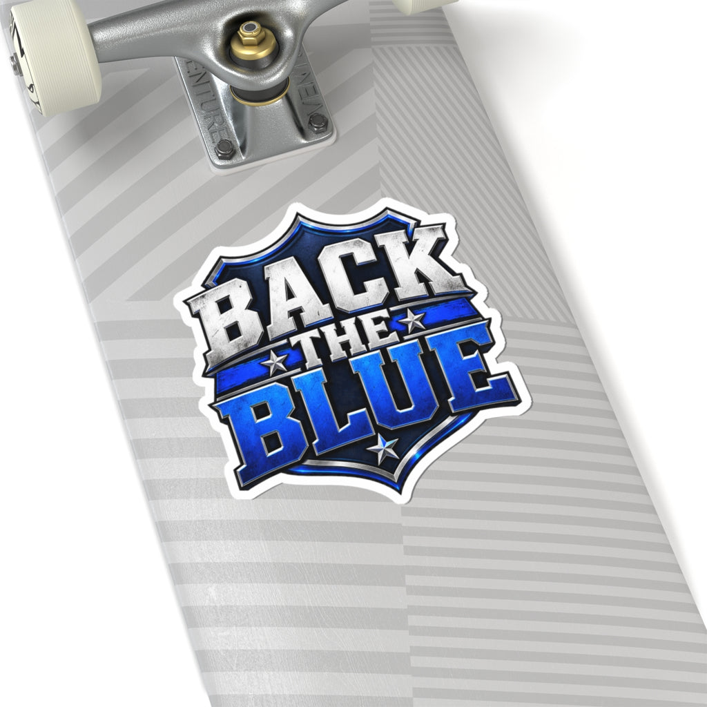 Back the Blue Shield - Kiss-Cut Sticker