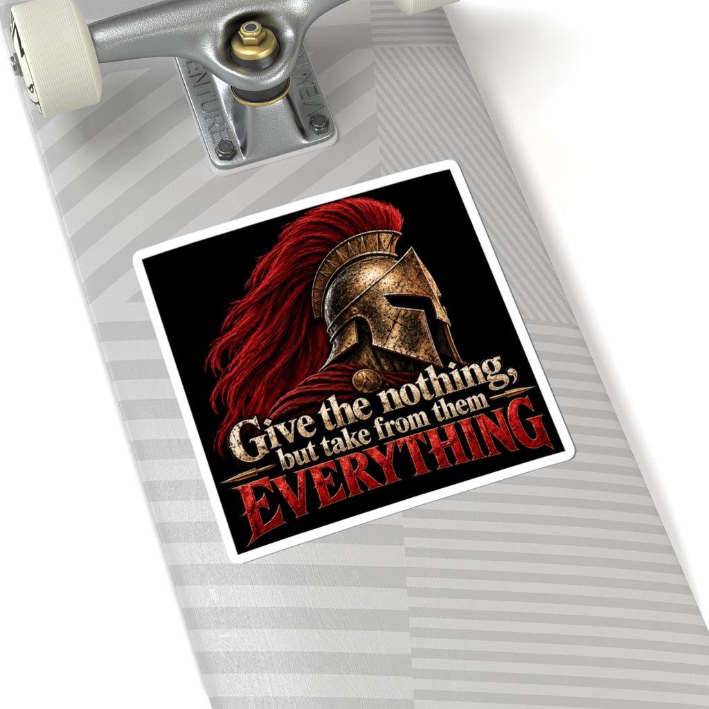 Spartan Helmet - Take Everything - Kiss-Cut Sticker