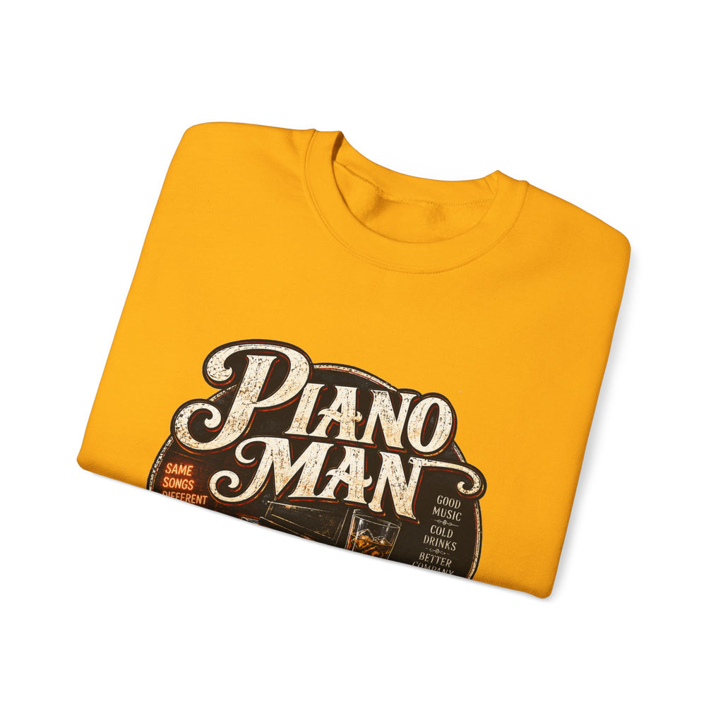 Piano Man Retro Bar - Crewneck Sweatshirt