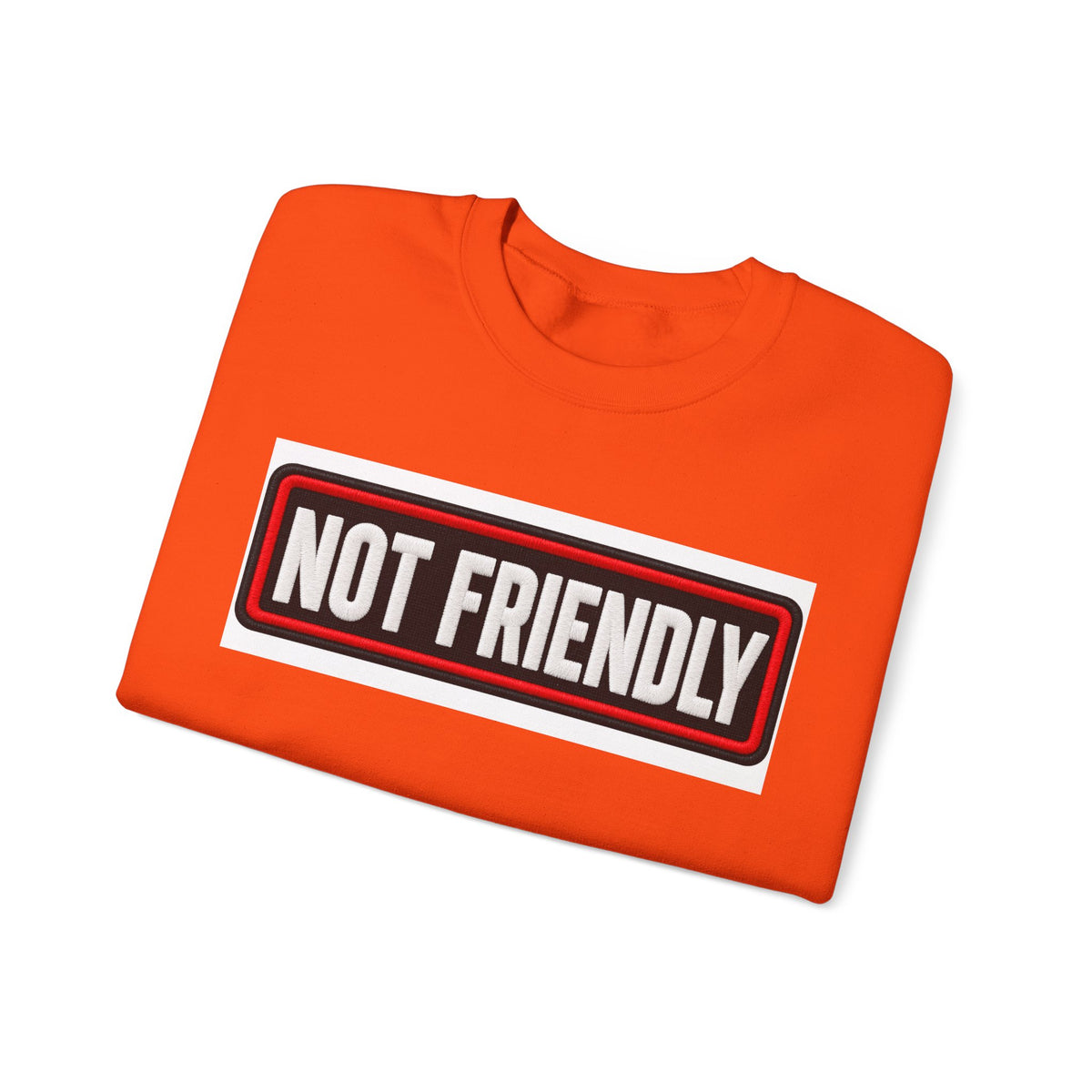 Not Friendly - Service Dog Patch - Crewneck Sweatshirt