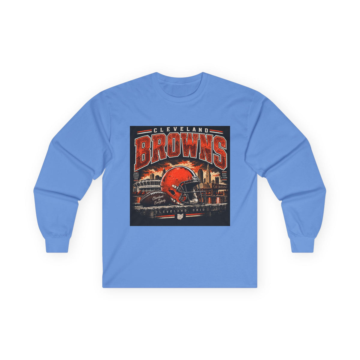 Cleveland Browns Skyline - Unisex Ultra Cotton Long Sleeve Tee