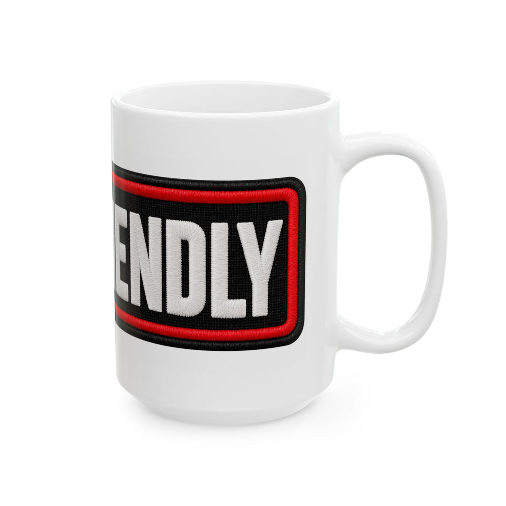 Not Friendly - Service Dog Patch - Ceramic Mug 11oz and 15oz