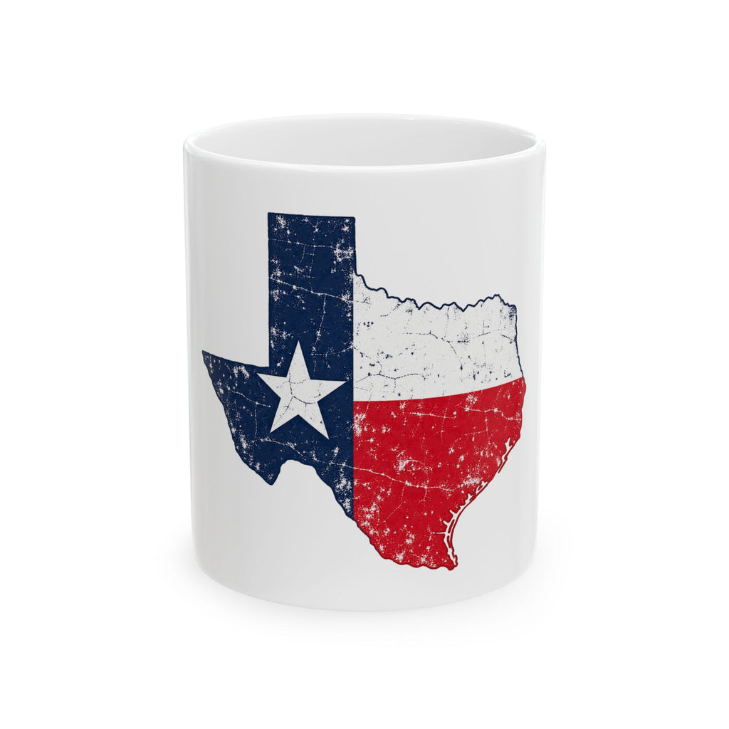 Weathered Texas Flag - Ceramic Mug 11oz and 15oz