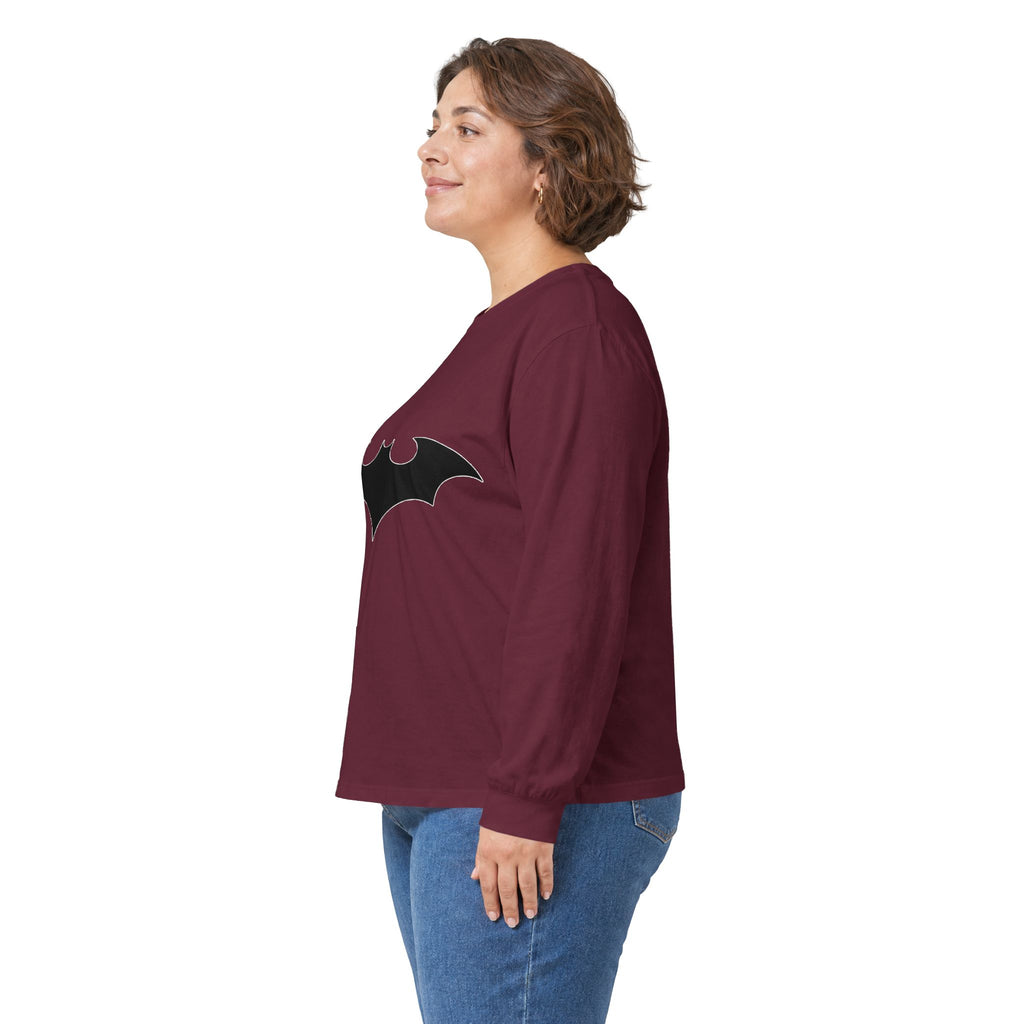 Midnight Bat Emblem - Unisex Ultra Cotton Long Sleeve Tee