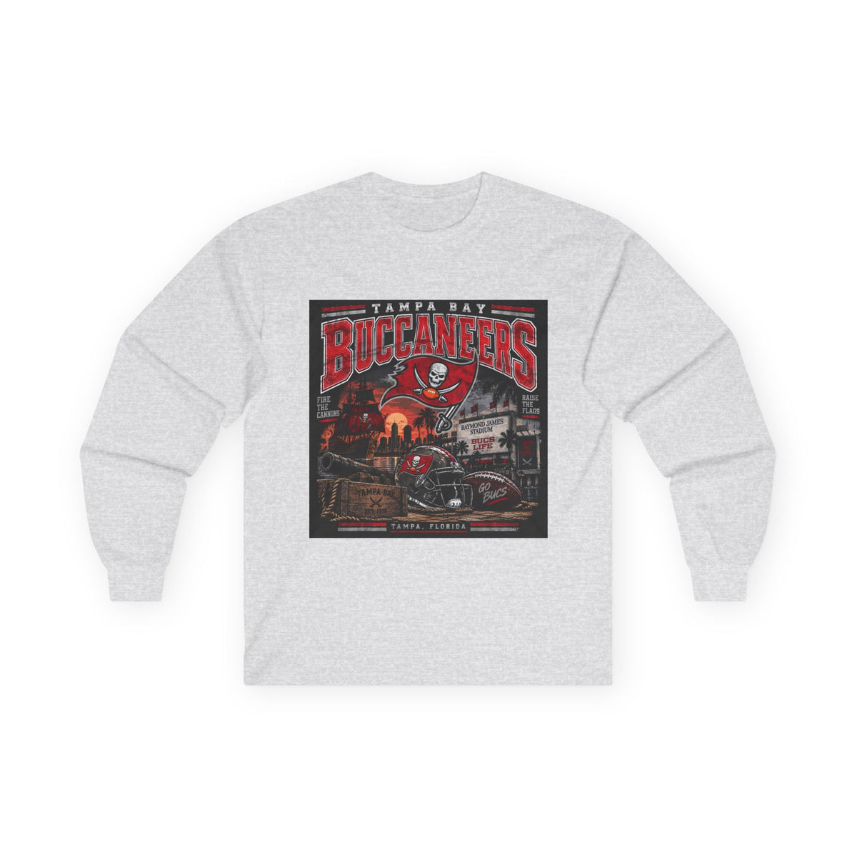 Tampa Bay Buccaneers Pirate Heritage - Unisex Ultra Cotton Long Sleeve Tee