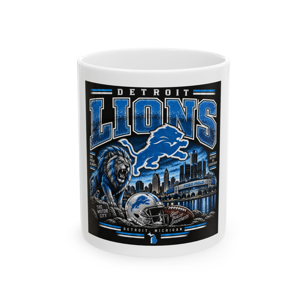 Detroit Lions Grit - Ceramic Mug 11oz and 15oz