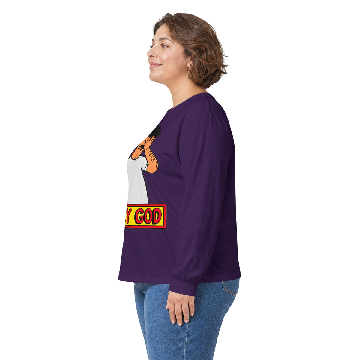 Oh My God Reaction Tee - Unisex Ultra Cotton Long Sleeve Tee