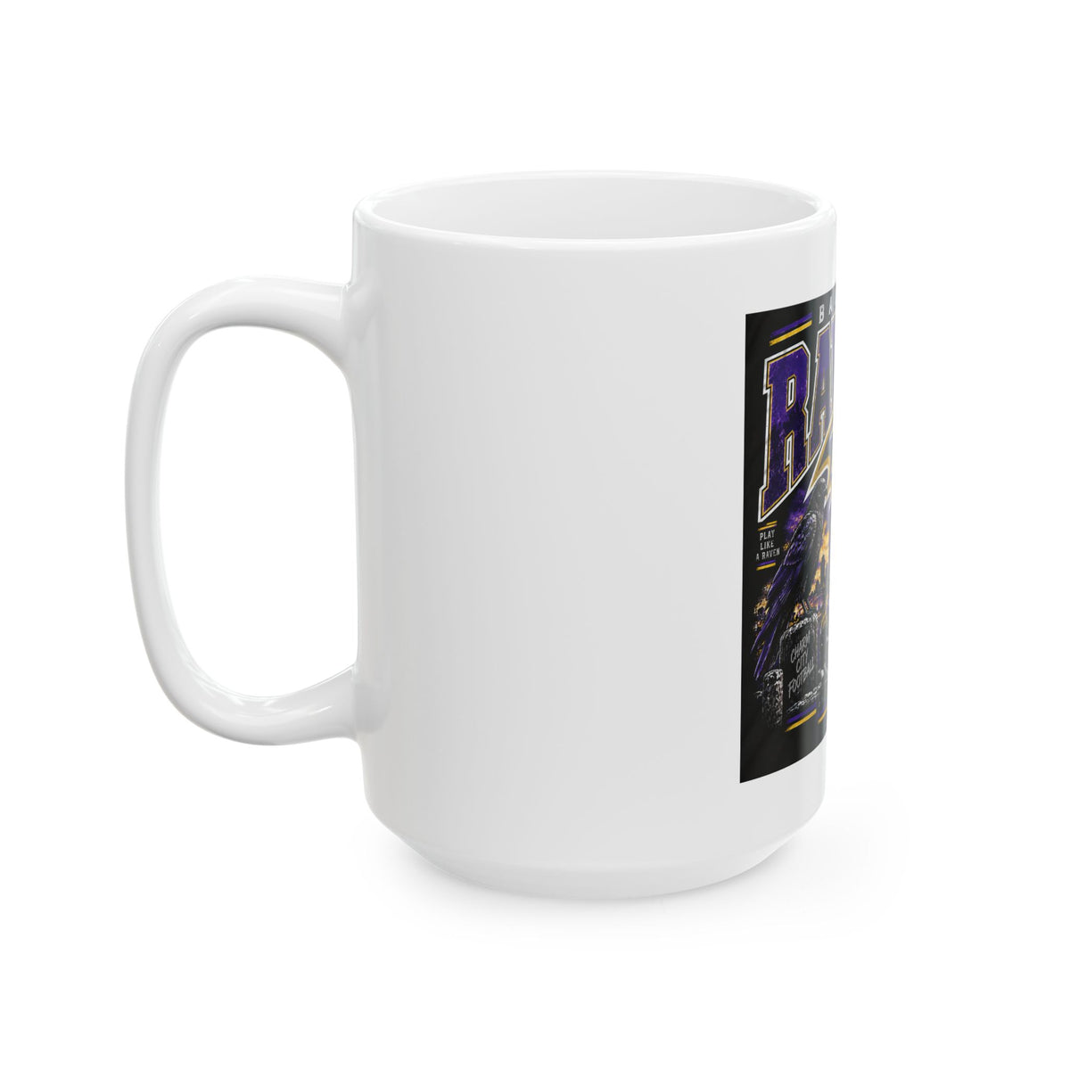 Baltimore Ravens Skyline Tee - Ceramic Mug 11oz and 15oz