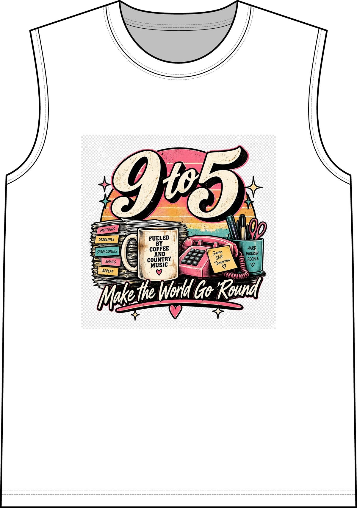 9to5 Make the World Go Round - Classic Tank