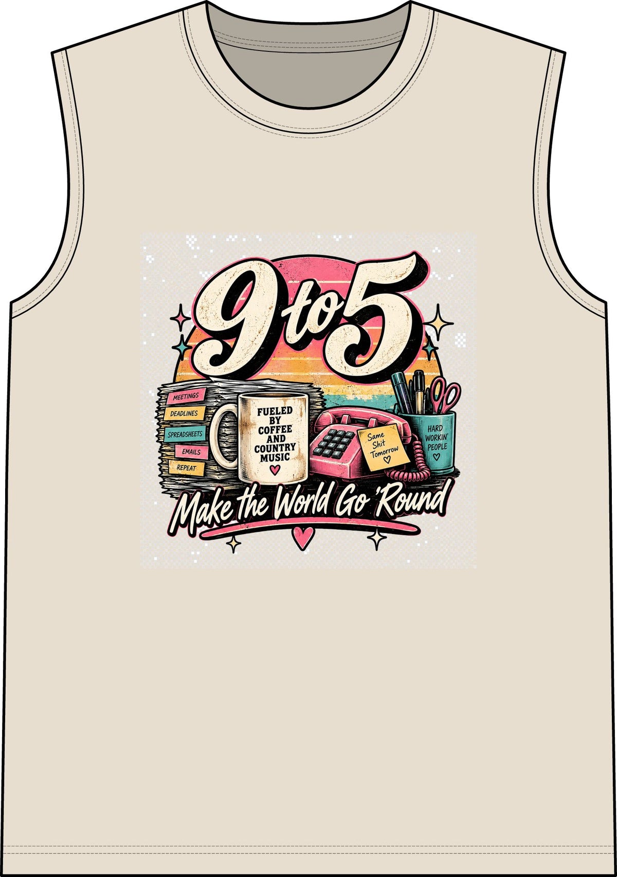 9to5 Make the World Go Round - Classic Tank