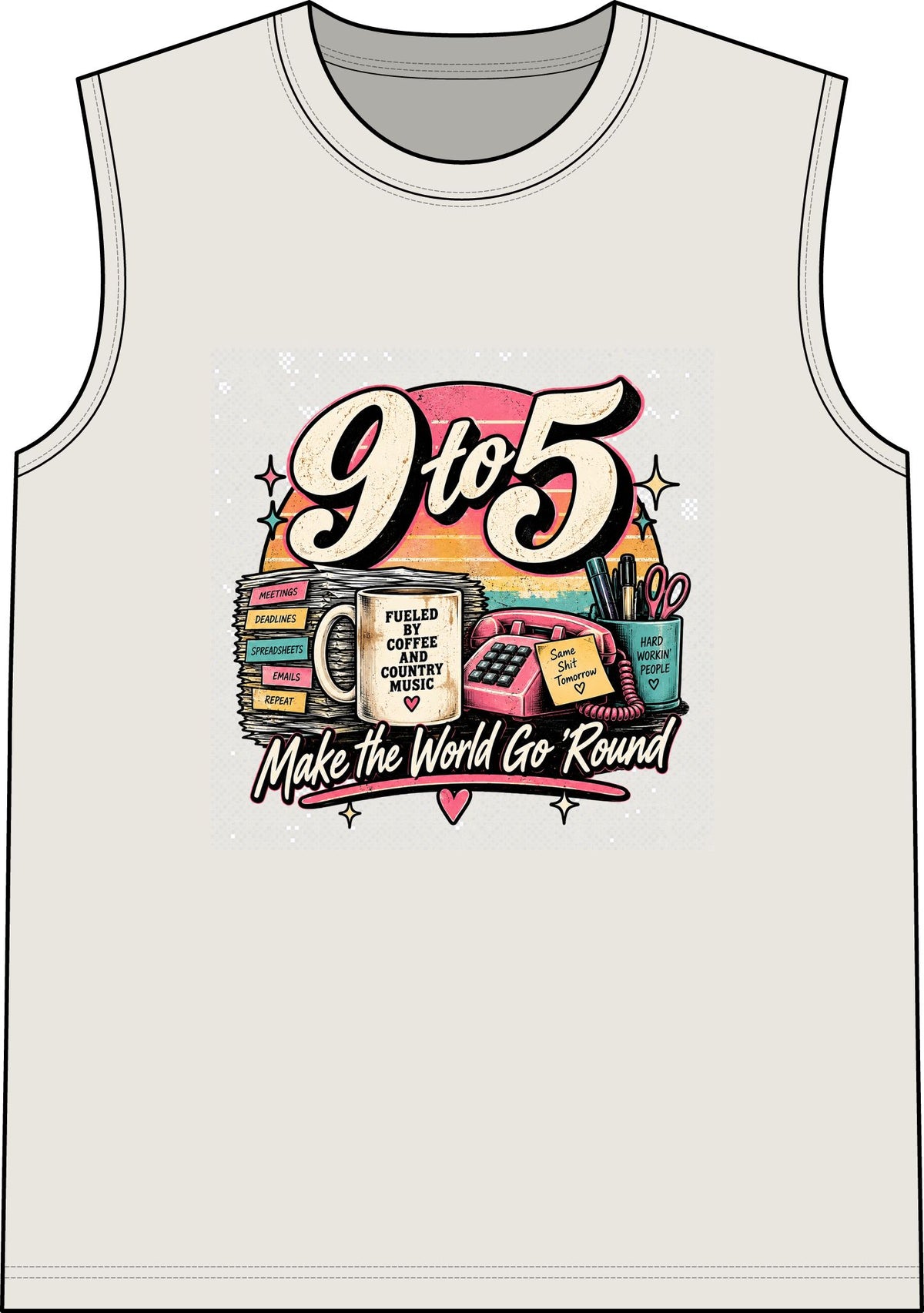 9to5 Make the World Go Round - Classic Tank