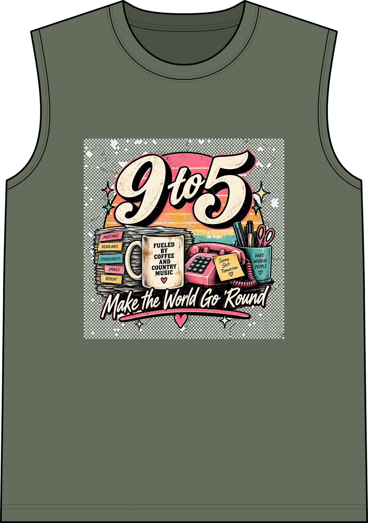 9to5 Make the World Go Round - Classic Tank