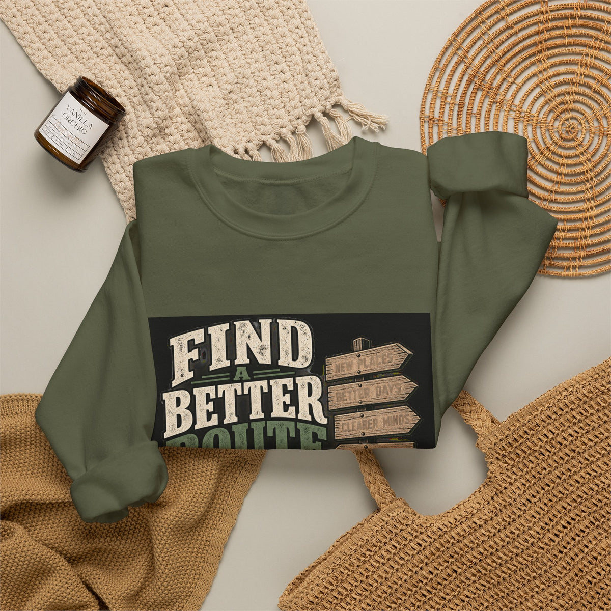 Find A Better Route - Crewneck Sweatshirt