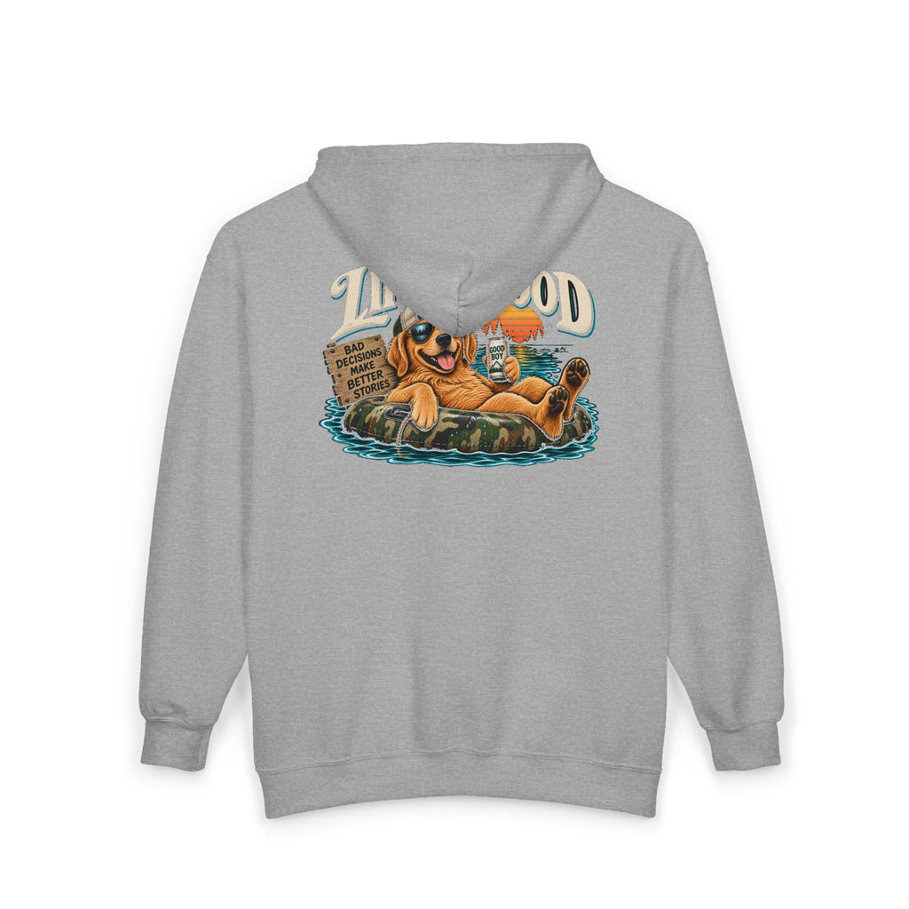 Life is Good Floatin' - Full-Zip Hooded Sweatshirt
