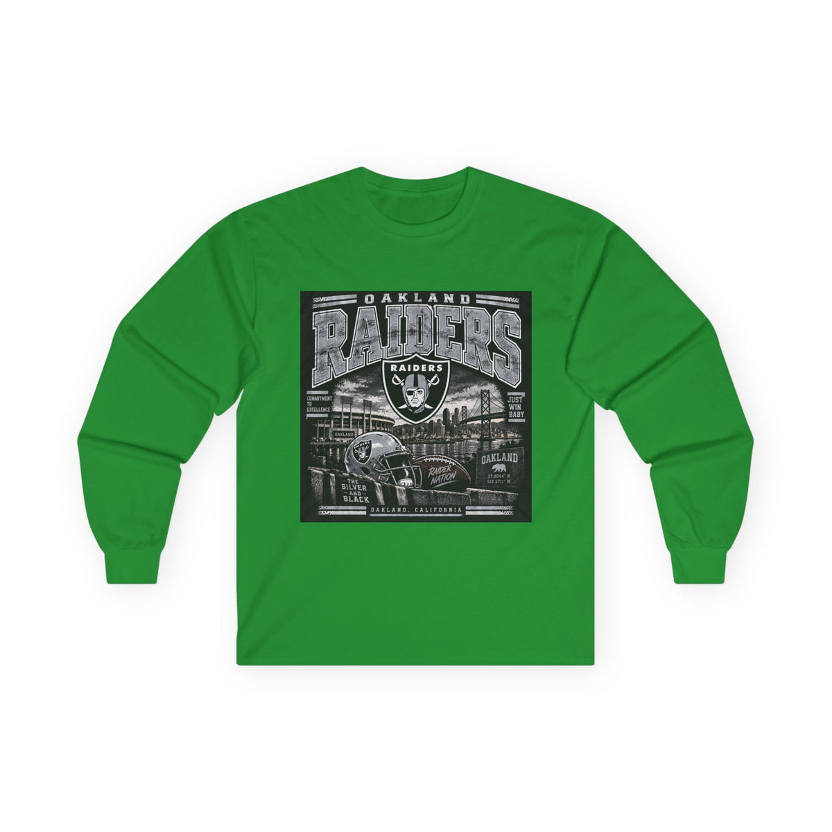 Oakland Raiders Black Heritage - Unisex Ultra Cotton Long Sleeve Tee