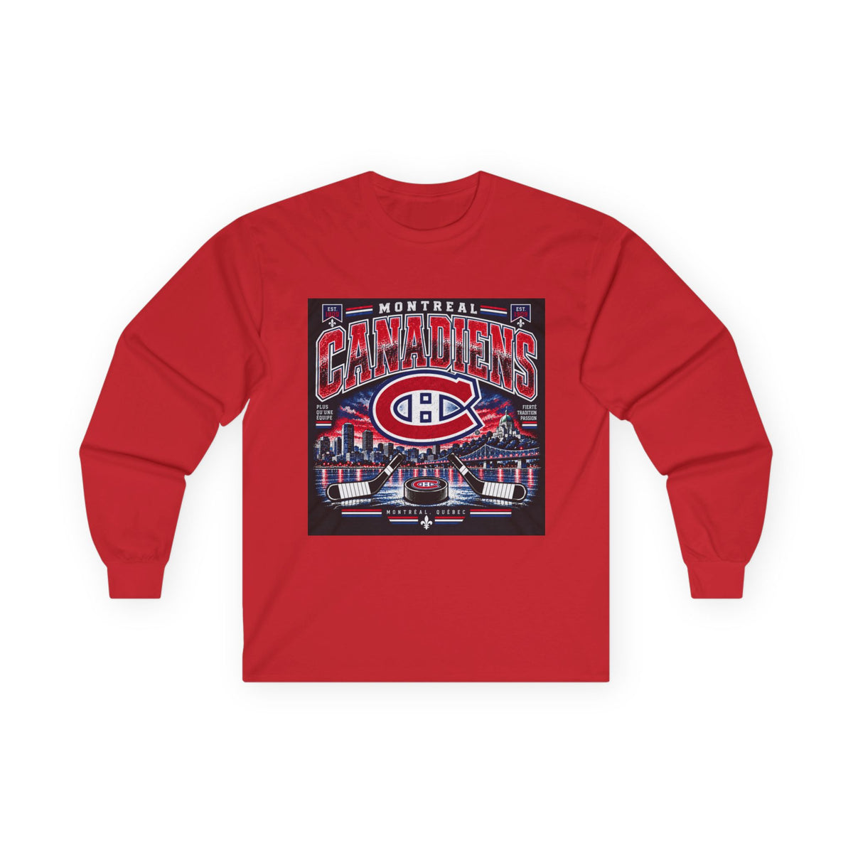 Montreal Canadiens Skyline - Unisex Ultra Cotton Long Sleeve Tee