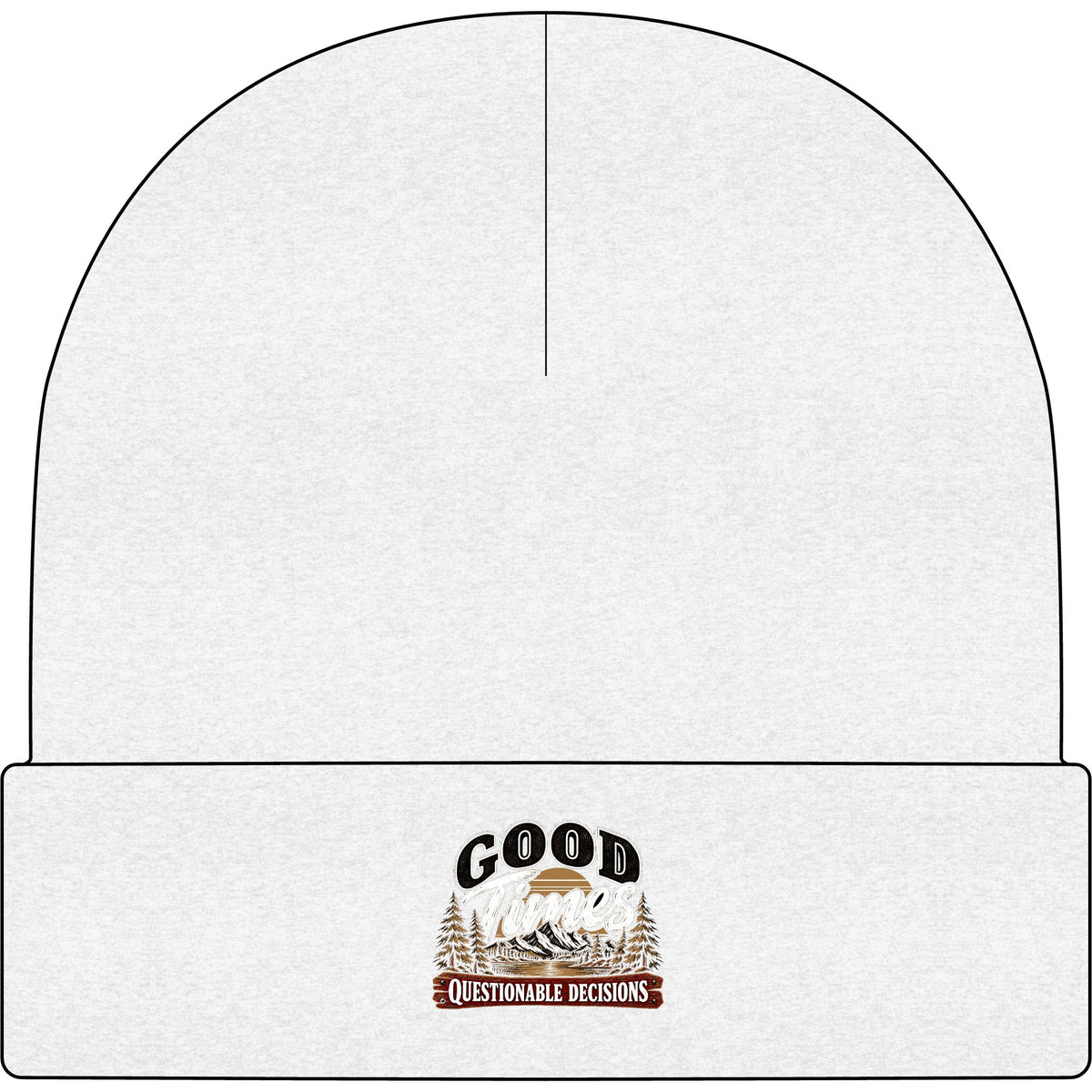 Good Times Questionable Decisions - AS Colour 1107 Cuff Beanie