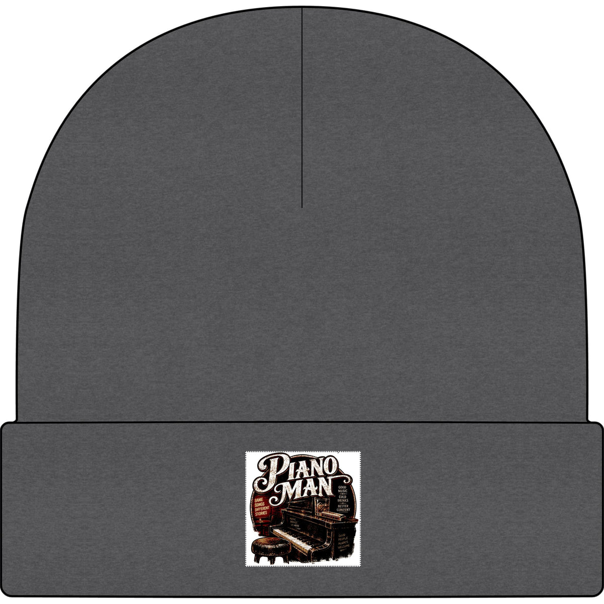 Piano Man Retro Bar - AS Colour 1107 Cuff Beanie