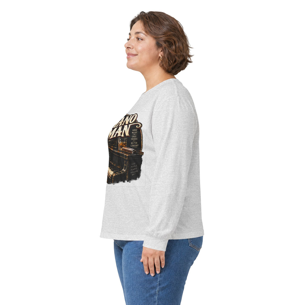 Piano Man Retro Bar - Unisex Ultra Cotton Long Sleeve Tee