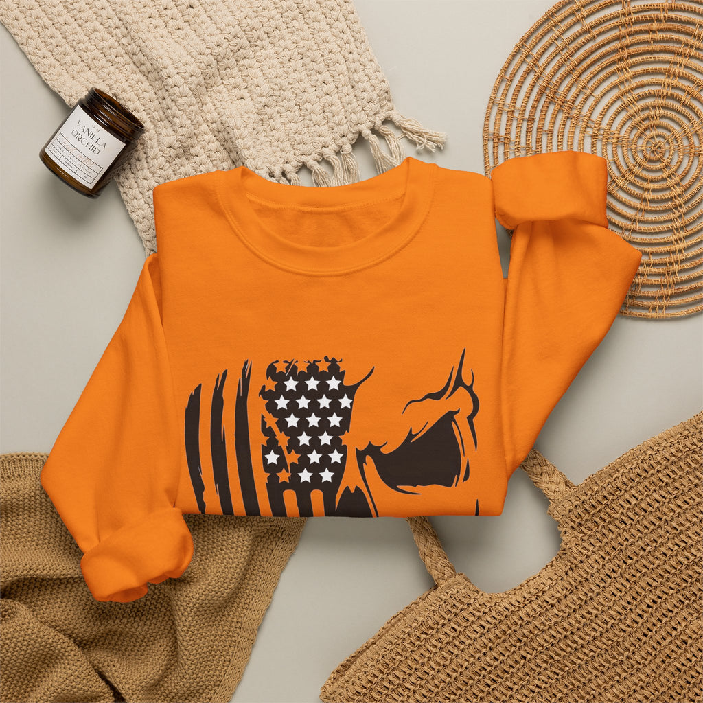 Stars, Stripes & Skulls - Crewneck Sweatshirt