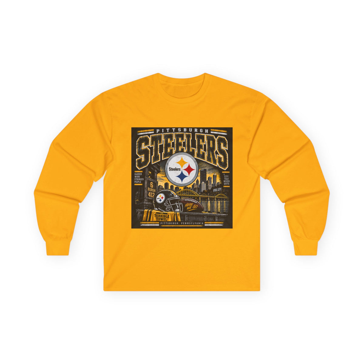 Pittsburgh Steelers Steel City Pride - Unisex Ultra Cotton Long Sleeve Tee