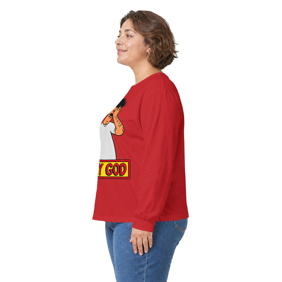 Oh My God Reaction Tee - Unisex Ultra Cotton Long Sleeve Tee