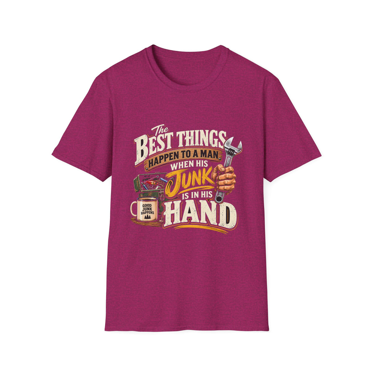 Best Things Happen in a Man's Hand - Classic Tee