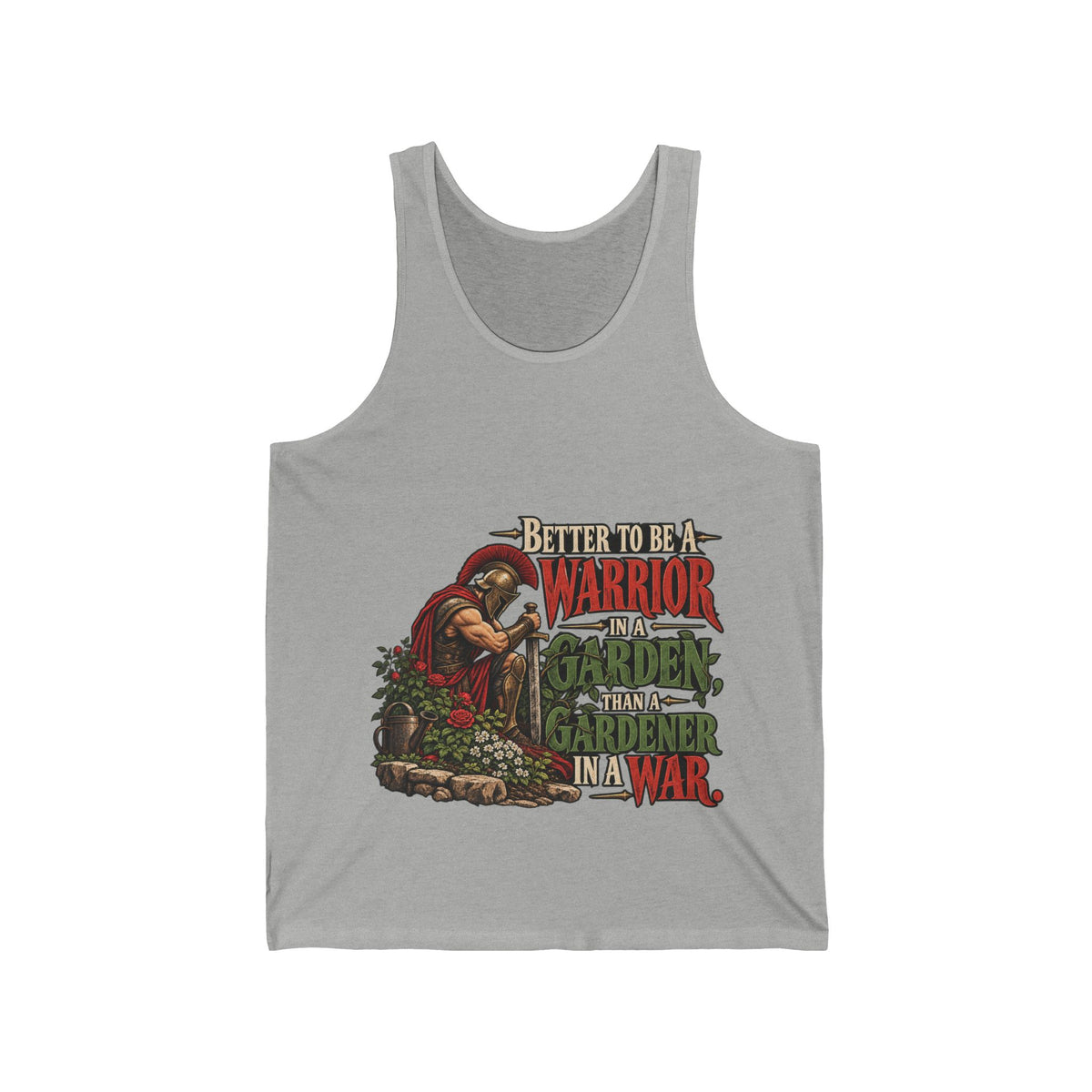 Warrior In A Garden - Athletic Tank