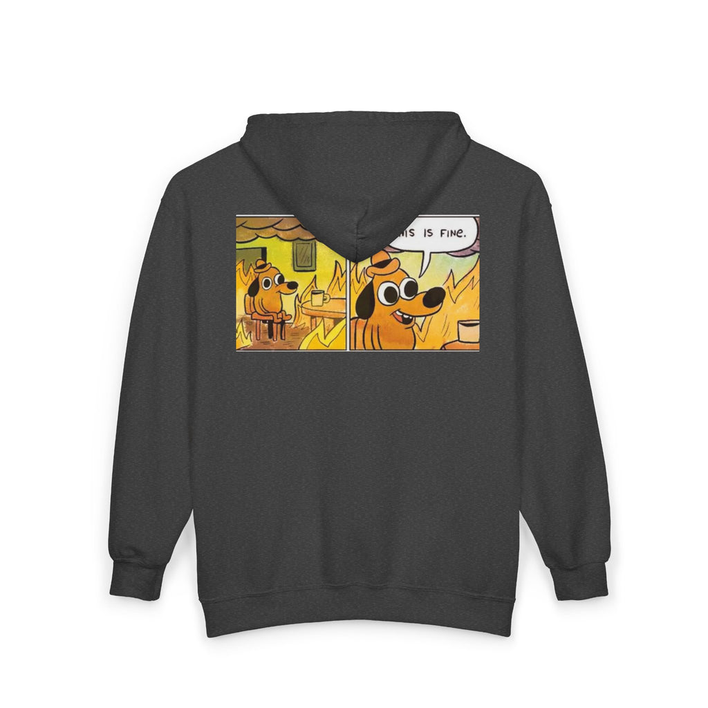 This Is Fine - Full-Zip Hooded Sweatshirt