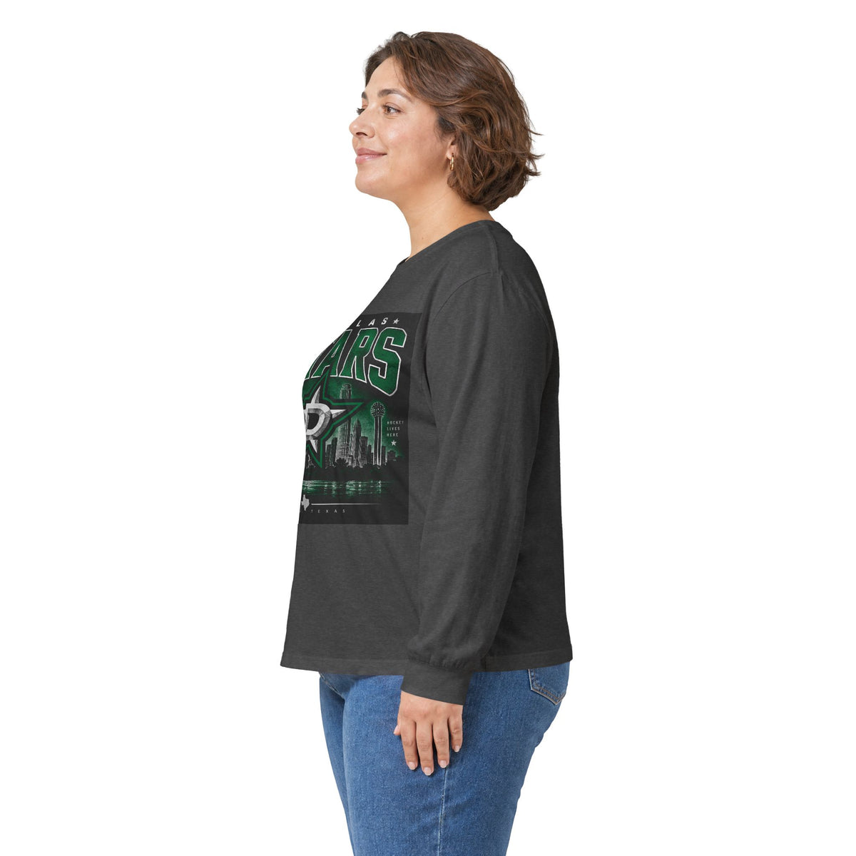 Dallas Stars Skyline Tee - Unisex Ultra Cotton Long Sleeve Tee