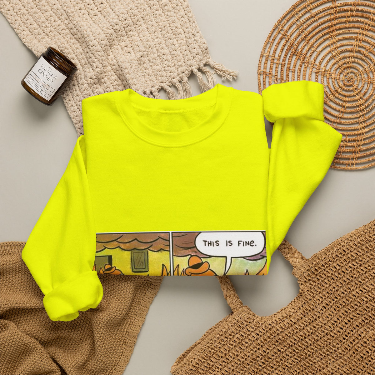 This Is Fine - Crewneck Sweatshirt