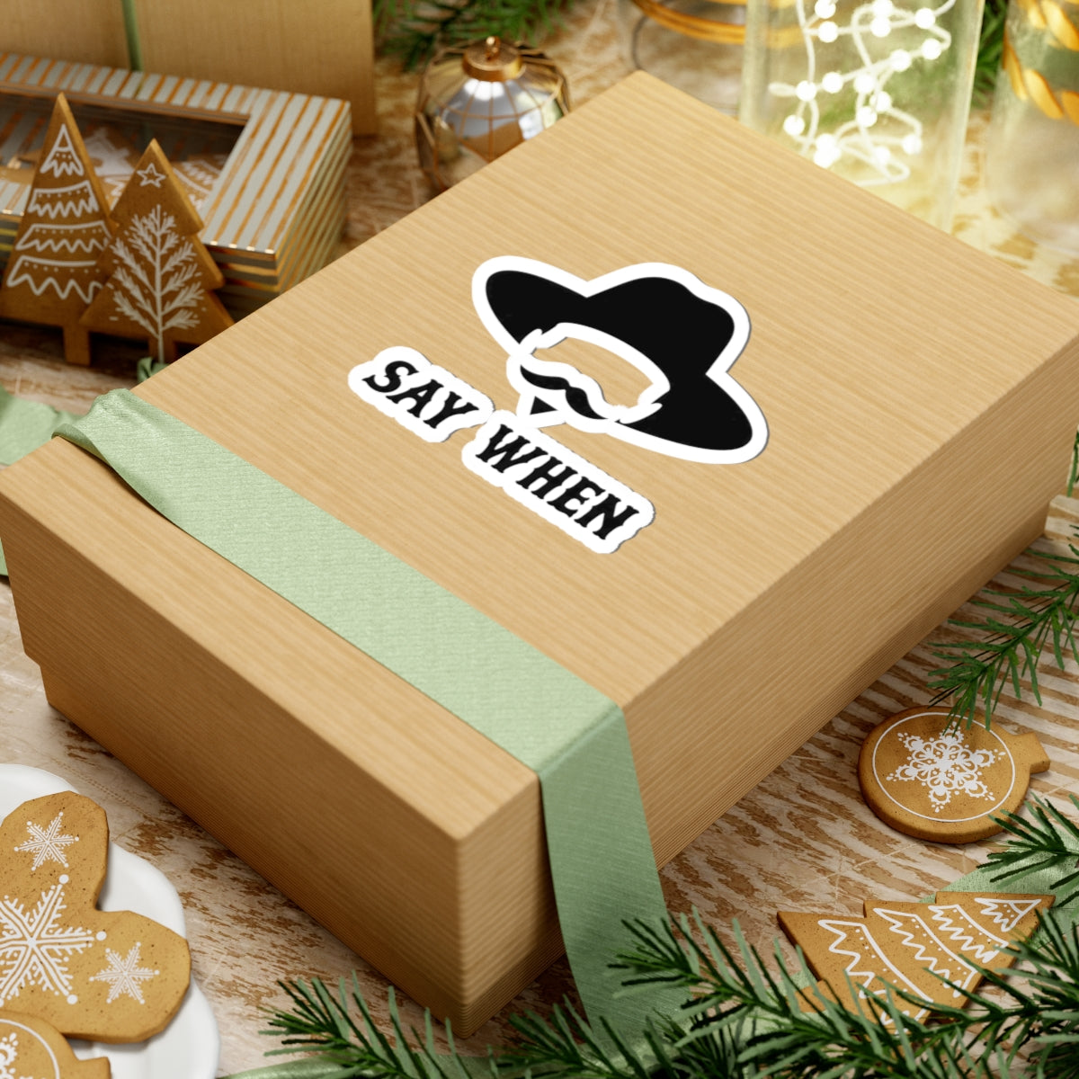 Say When Minimal - Kiss-Cut Sticker