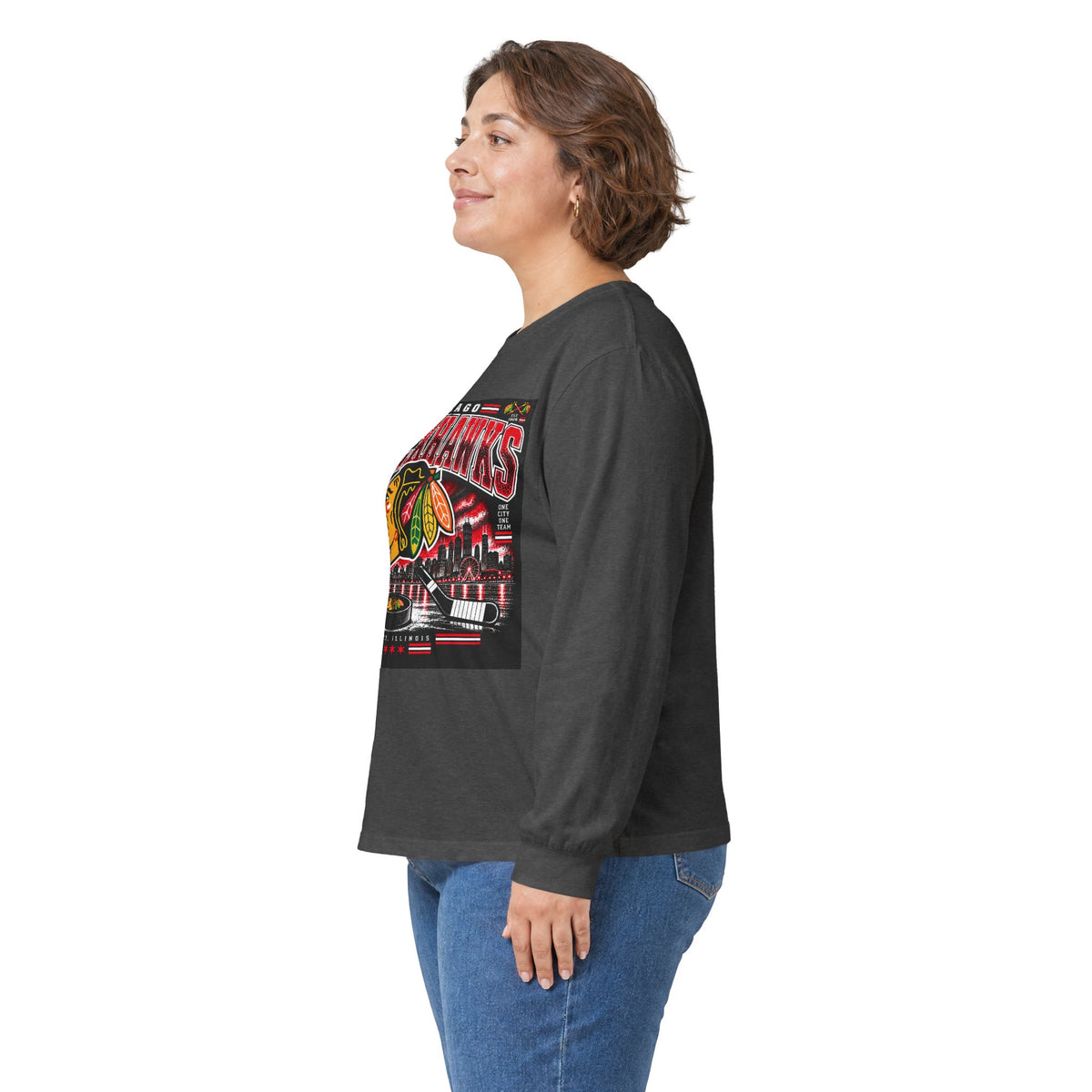 Chicago Blackhawks Heritage - Unisex Ultra Cotton Long Sleeve Tee