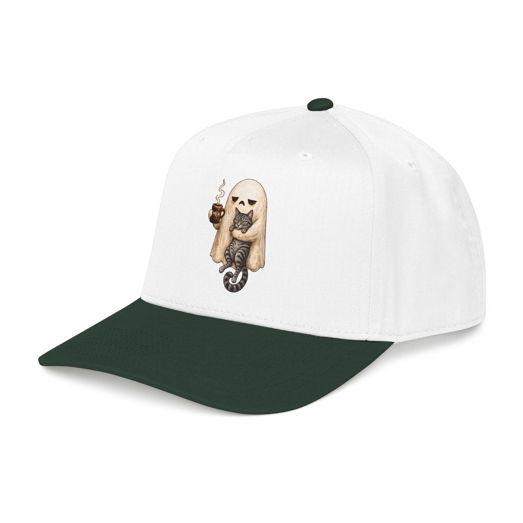 Meh Ghost and Gray Tabby Cat - OTTO Baseball Hat