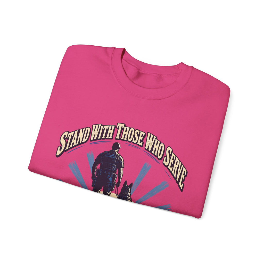 Stand With Those Who Serve Police K9 - Crewneck Sweatshirt