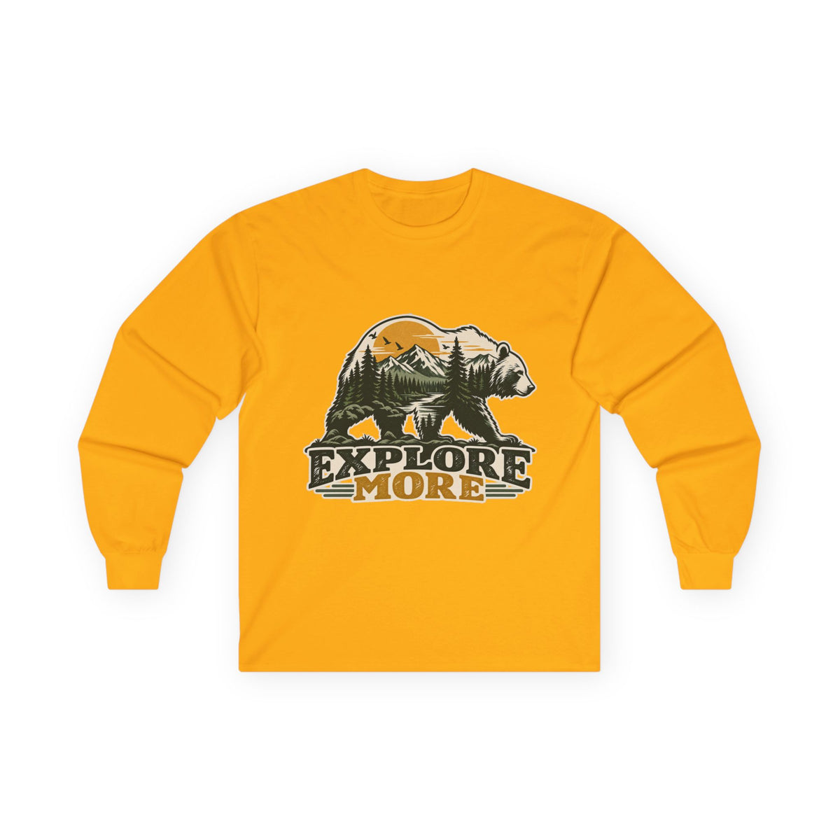 Explore More Bear - Unisex Ultra Cotton Long Sleeve Tee