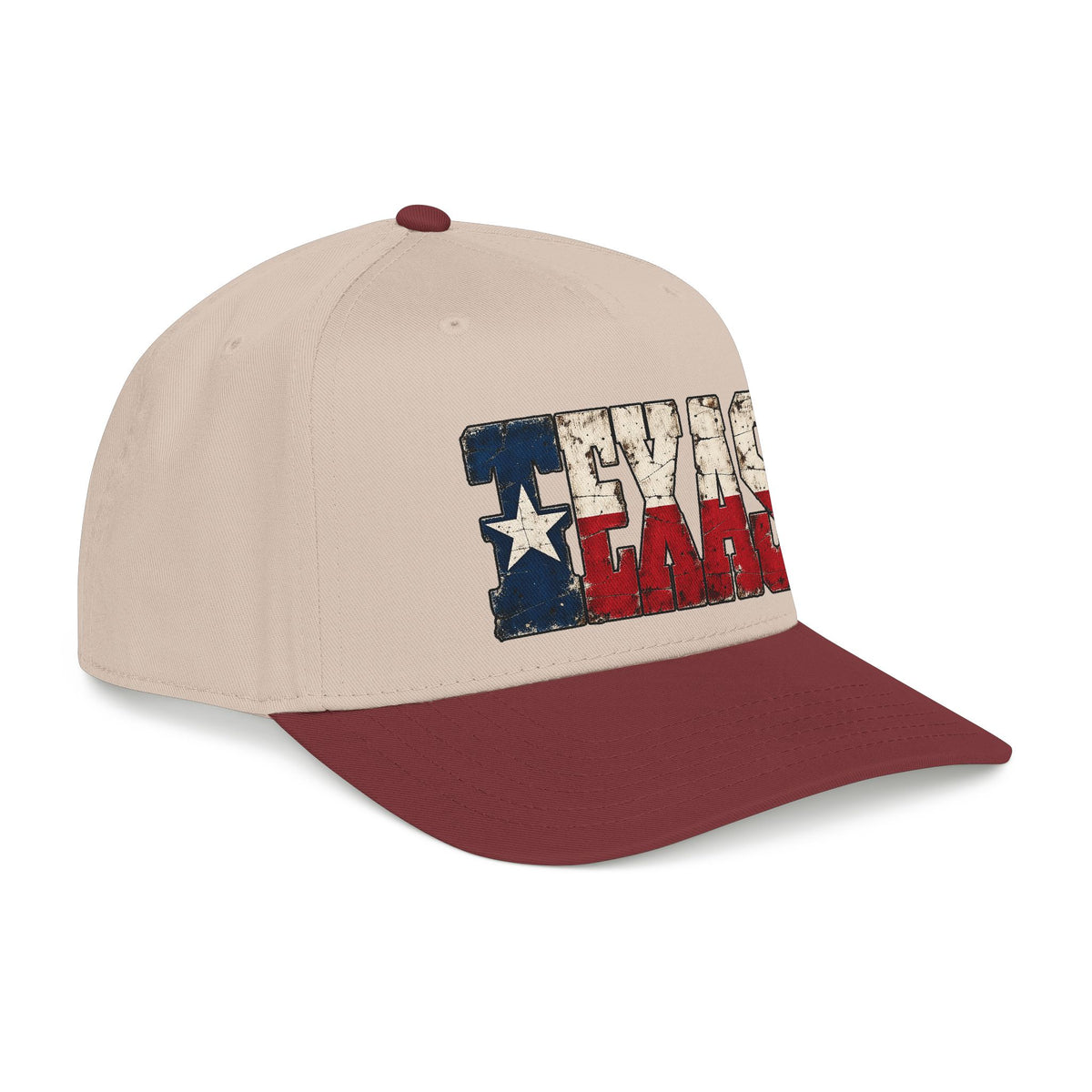 Texas Flag Block Letters - OTTO Baseball Hat