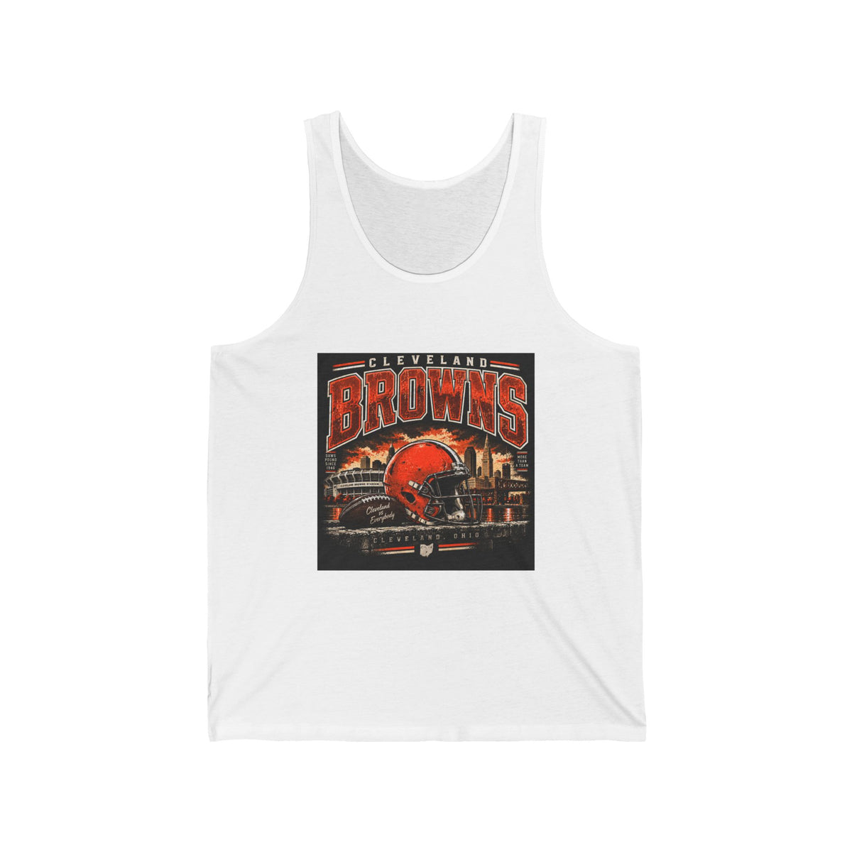 Cleveland Browns Skyline - Athletic Tank
