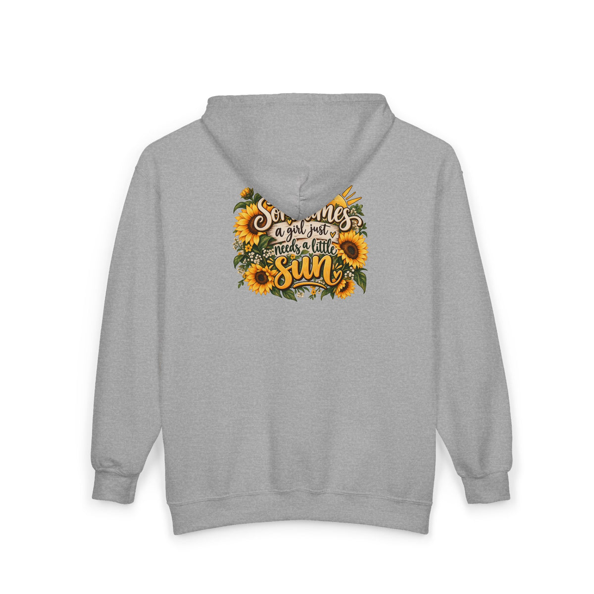 Sunshine Motivation Tee - Full-Zip Hooded Sweatshirt