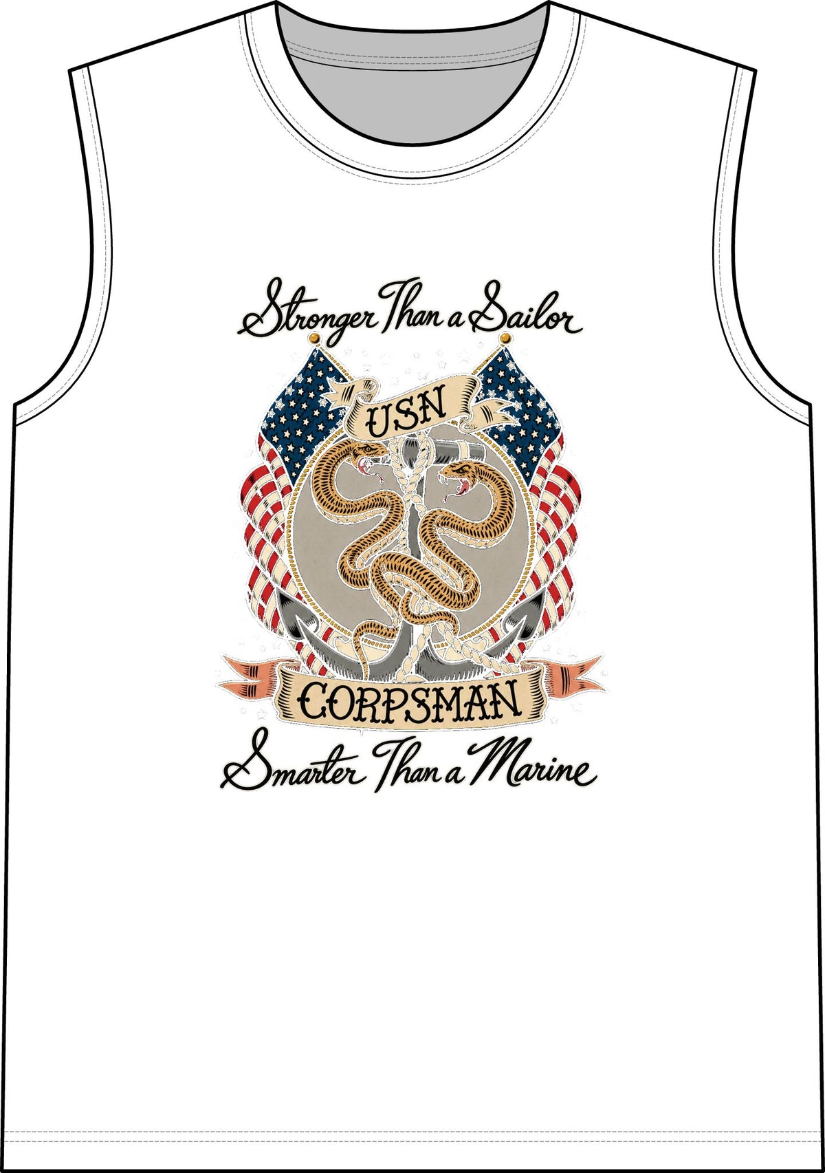 Corpsman Pride Crest - Classic Tank