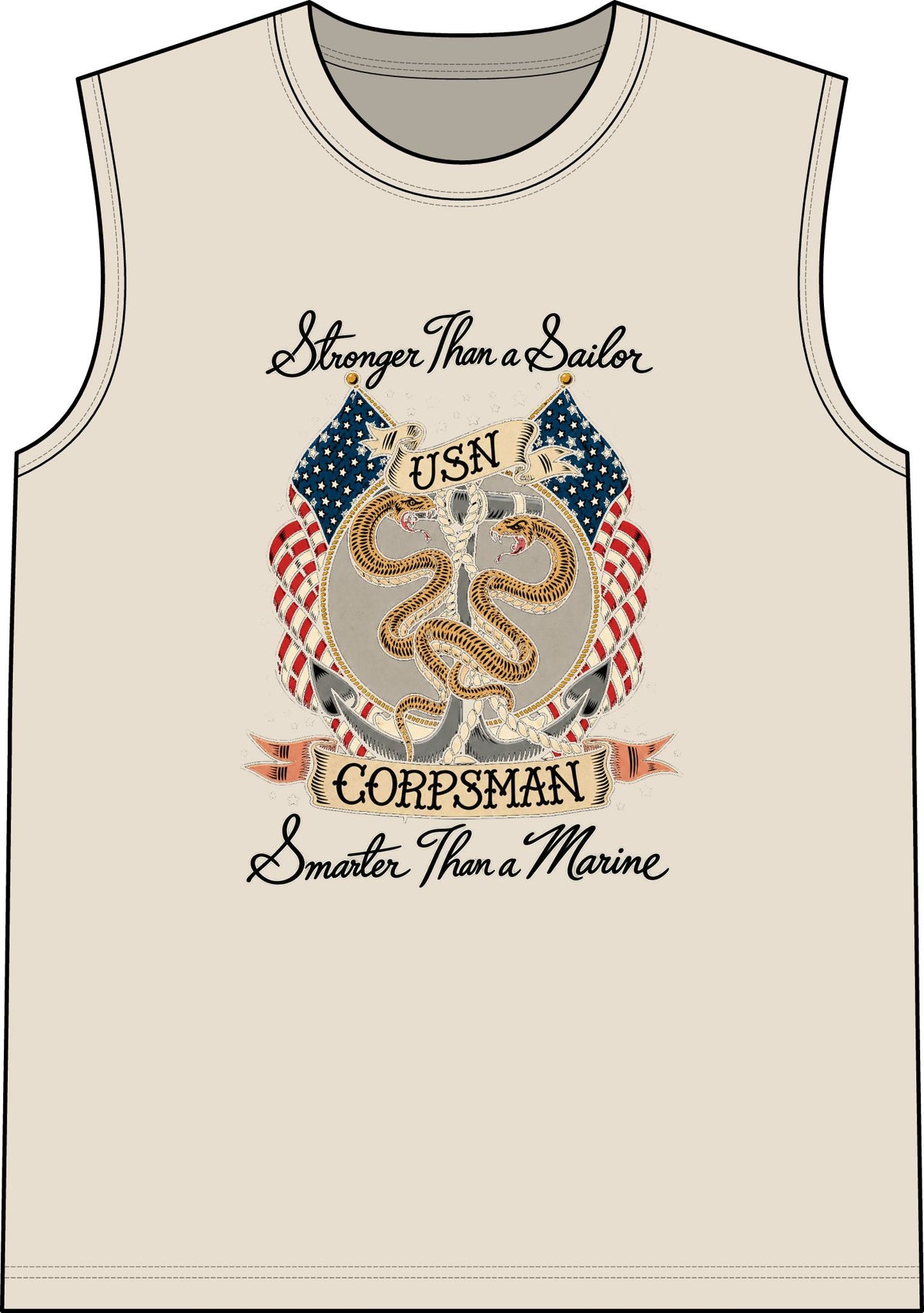Corpsman Pride Crest - Classic Tank
