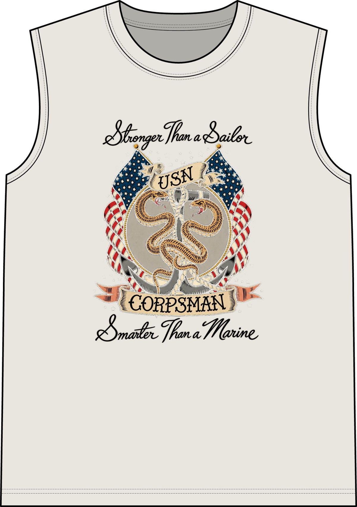 Corpsman Pride Crest - Classic Tank