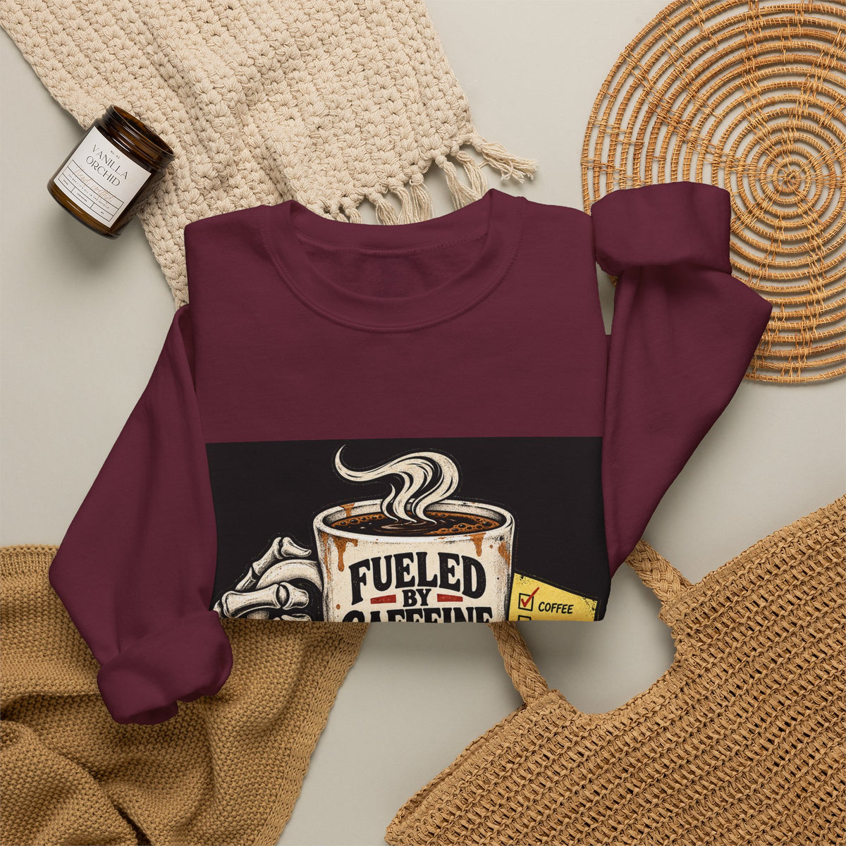 Fueled by Caffeine - Crewneck Sweatshirt