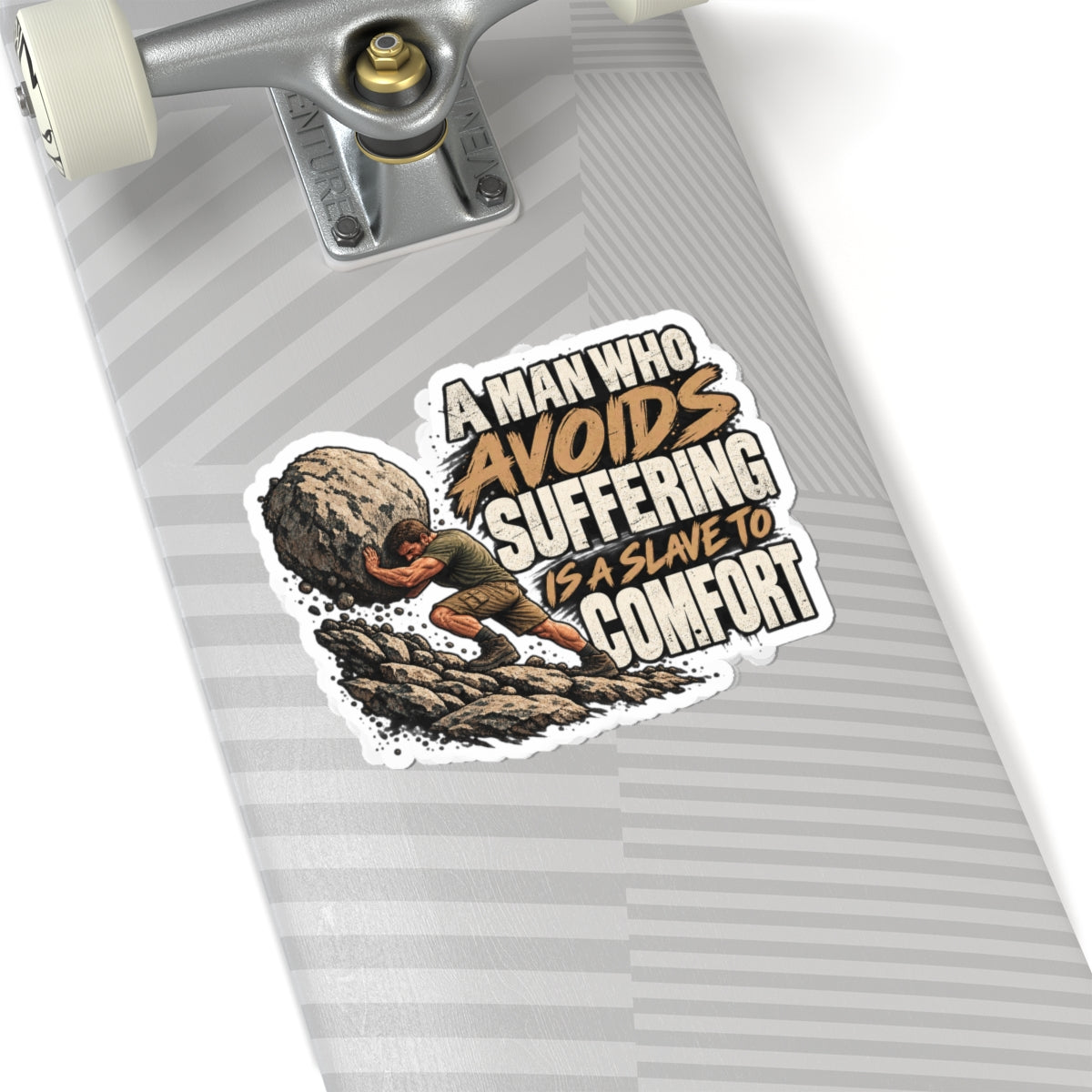 A Man Who Avoids Suffering - Kiss-Cut Sticker