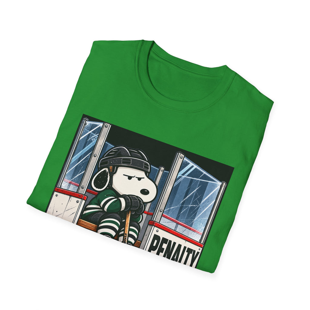 Snoopy Hockey Penalty Box Green - Classic Tee