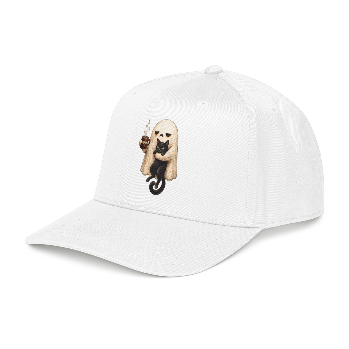 Meh Ghost and Black Cat - OTTO Baseball Hat