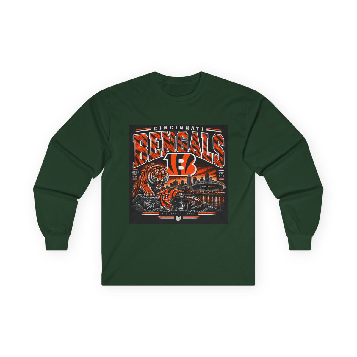 Cincinnati Bengals Jungle Reign - Unisex Ultra Cotton Long Sleeve Tee