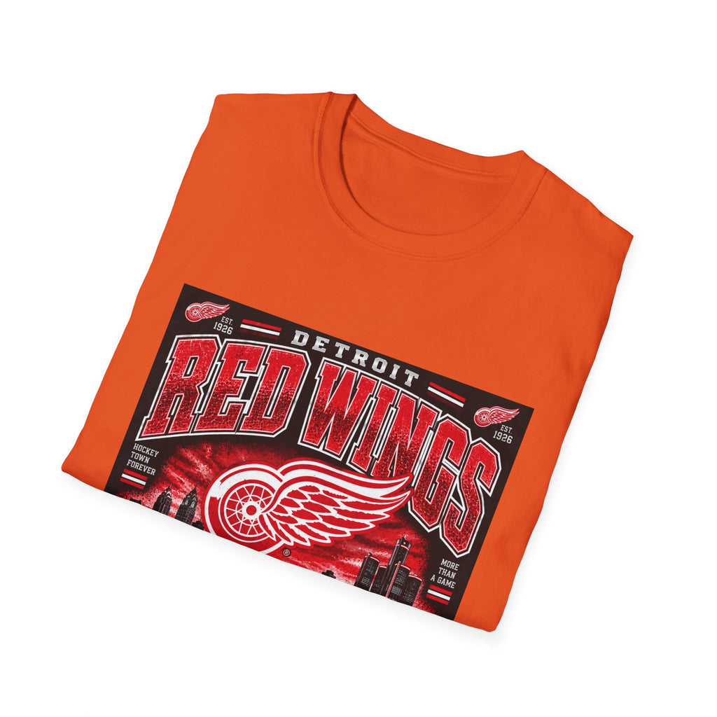 Detroit Red Wings Hockey Skyline - Classic Tee